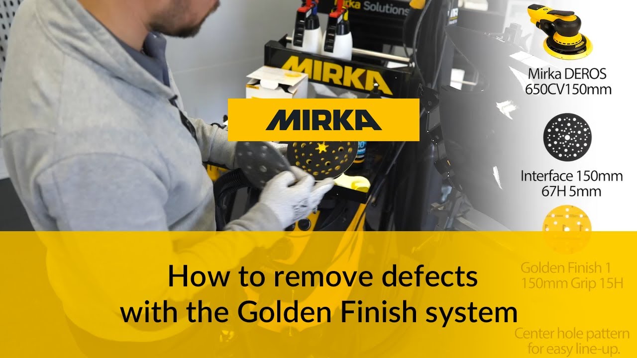 Fresh clear coat - how to get large defects and dust in paint removed with Golden Finish