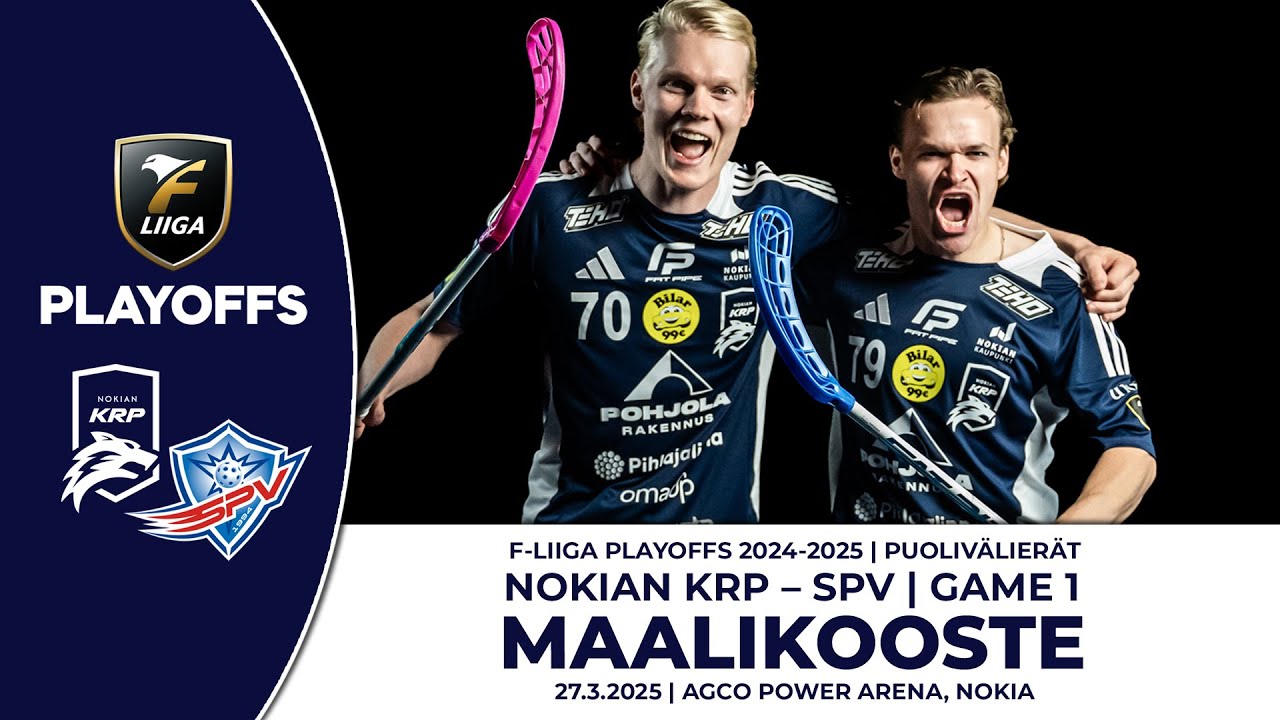 F-Liiga Playoffs: Nokian KrP–SPV, Game 1, Maalikooste, 27.3.2025