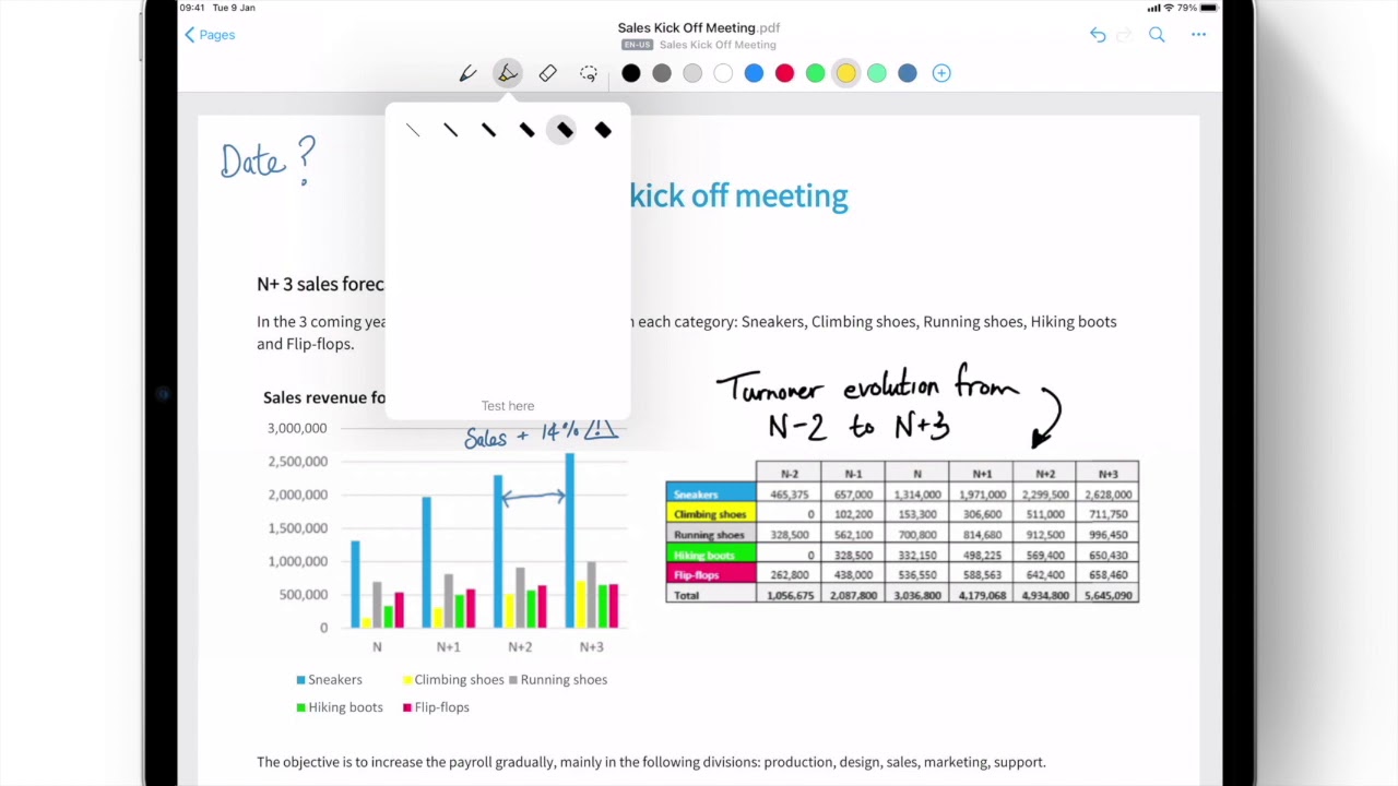 PDF import and annotation