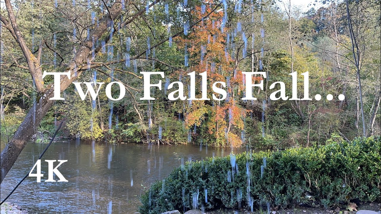 【4K】 Vilnius, Lithuania - Two Falls Fall in Belmontas