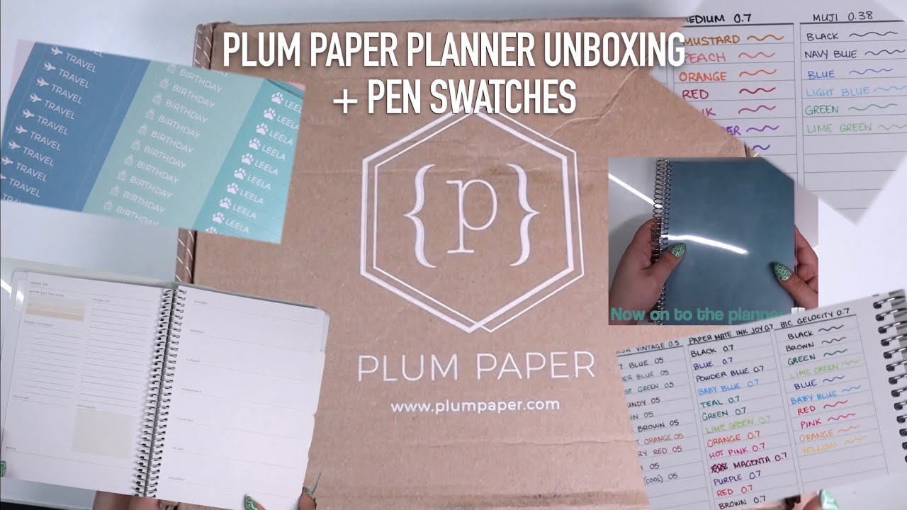 Plum Paper Planner Unboxing! + Pen Swatches | 6issel