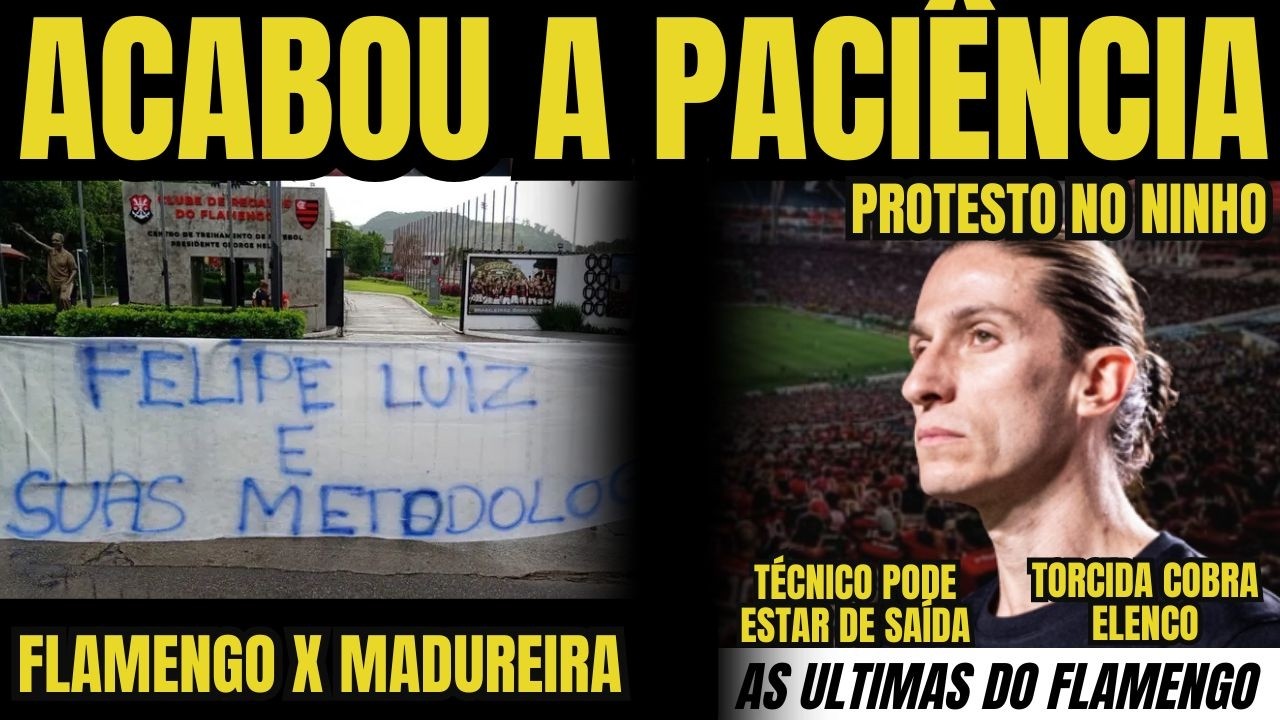 🚨 PROTESTO NO NINHO! TORCIDA COBRA ELENCO E FILIPE LUÍS! FLAMENGO X MADUREIRA!