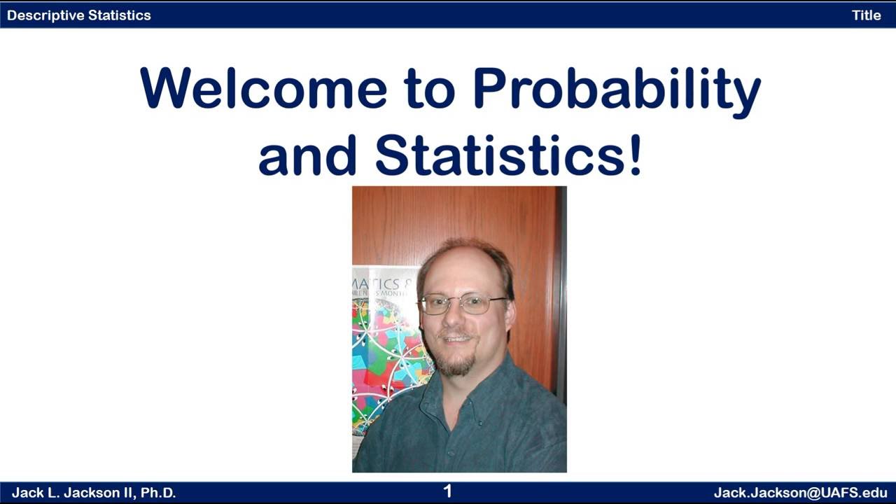 Statistics 1.0 Introductory Video