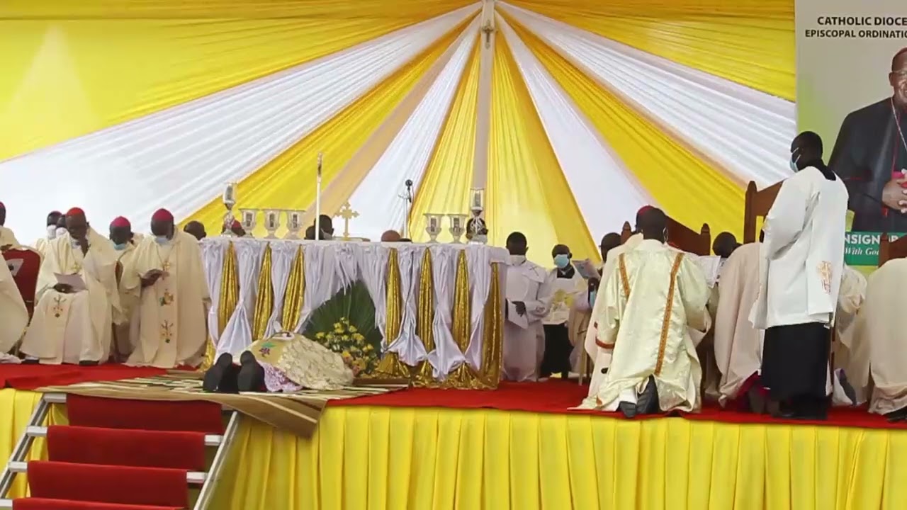 The Liturny of Saints for Bungoma Bishop Monsignor Mark Kadima During his installation ceremony