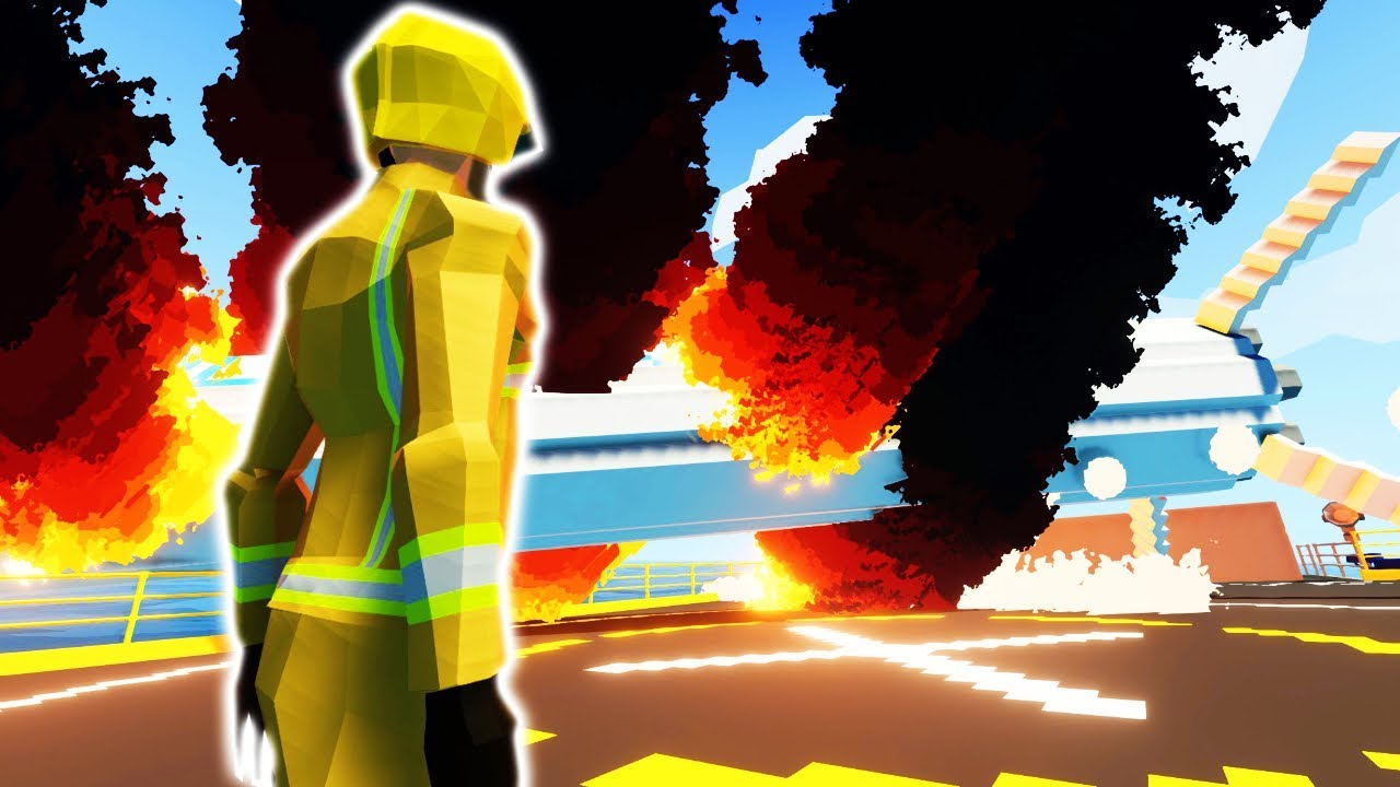 Fire Fighting Against a BURNING SPACE ROCKET in Stormworks! (Stormworks Gameplay & Roleplay)