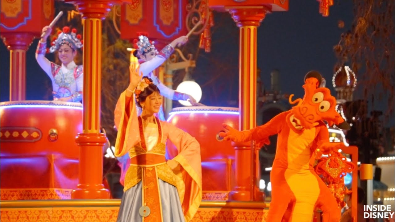 FULL Mulan's Lunar New Year Procession Parade 2025 at California Adventure! - Nighttime Show