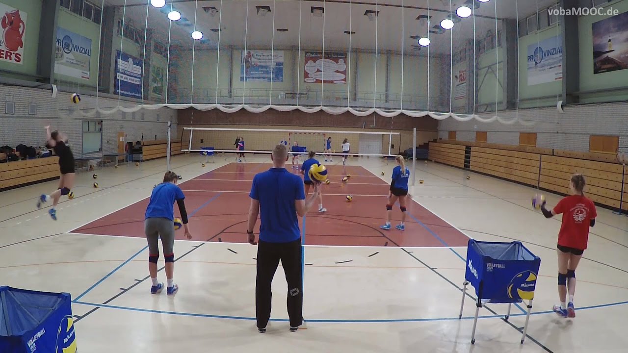 A- und B-Aufschlag trainieren - VCO Schwerin