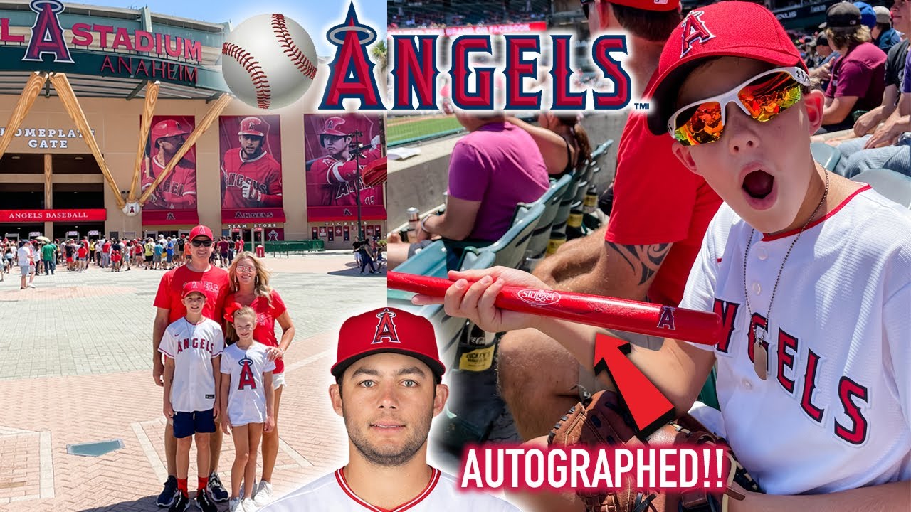 Angel Stadium in Anaheim, CA!! MLB Player’s AUTOGRAPH!! Kid’s Run the Bases & We Saw SHOHEI OHTANI!