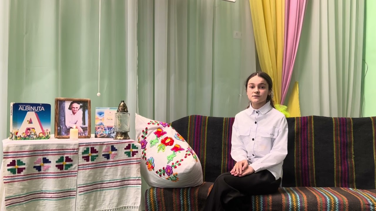 Tofan Agnesa, elevă în clasa a VII-a , poezia ,,Scrisoare din Basarabia” de Grigore Vieru 