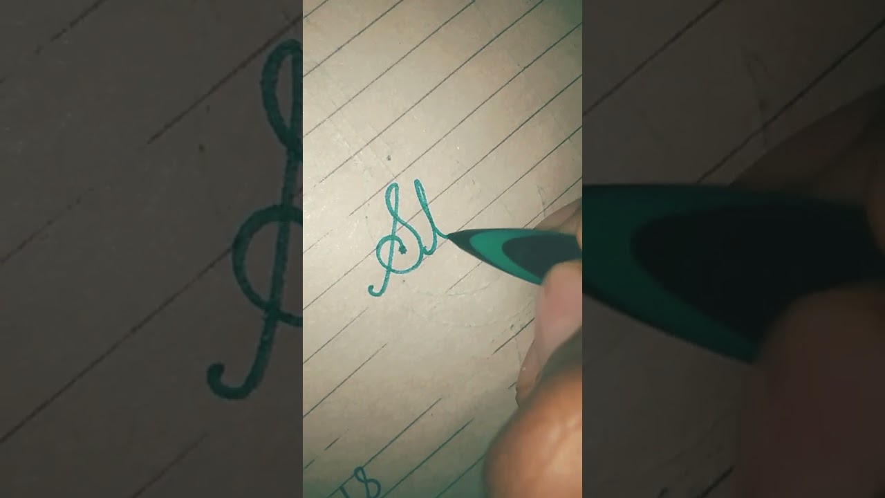 "Strong" beautiful neat and clean cursive handwriting 
