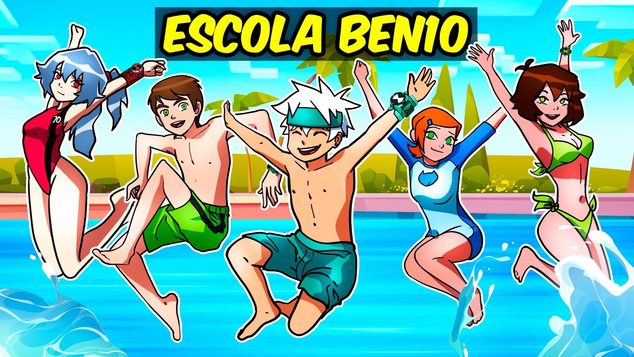 DIA NA PISCINA da ESCOLA BEN 10