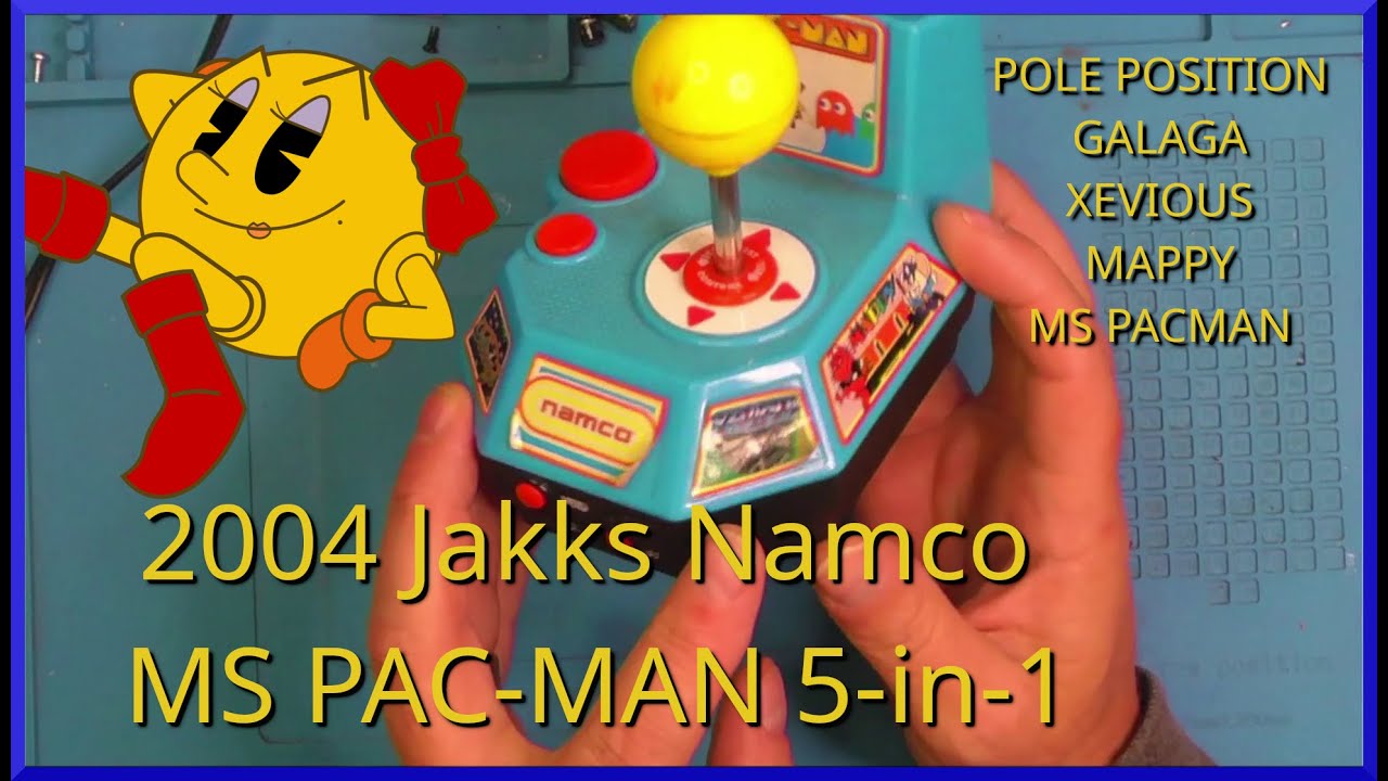 Namco 5 IN 1.  Ms Pacman, Pole Position, Galaga, Xevious & Mappy.  Needs some TLC.