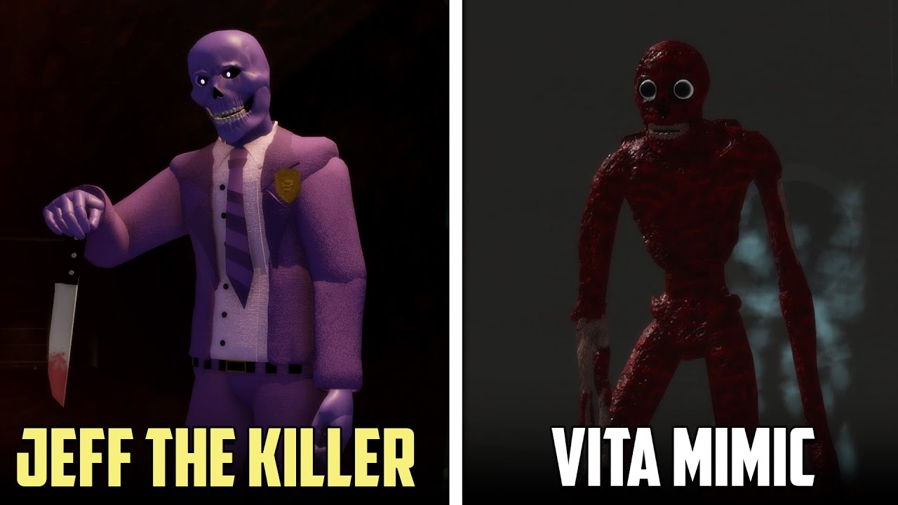 Jeff The Killer (Purple Guy) Vs Vita Mimic Comparison - Pillar  Chase 2