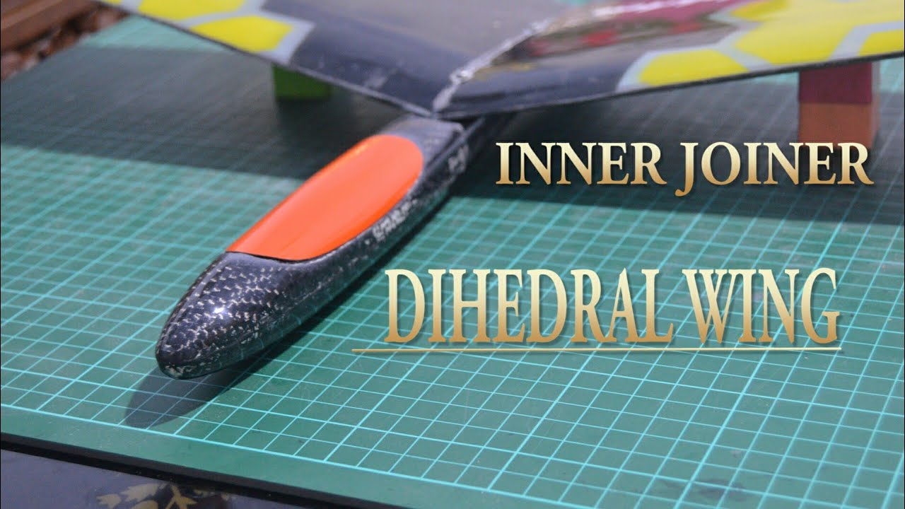 Homemade DLG Glider - Make 10 Degree Dihedral Angle Wing