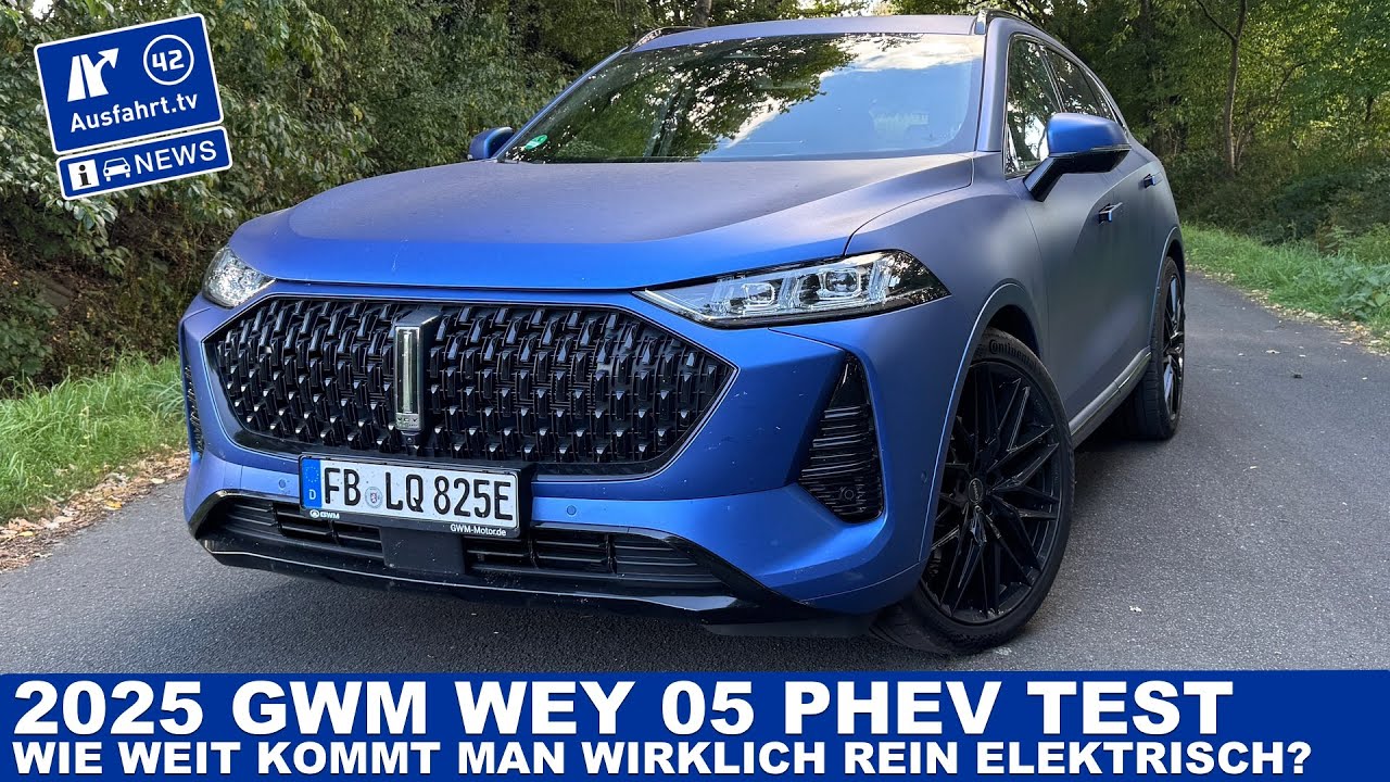 2025 GWM WEY 05 Test & Driving Report - How far can you really go on electric power alone? Plug-i...