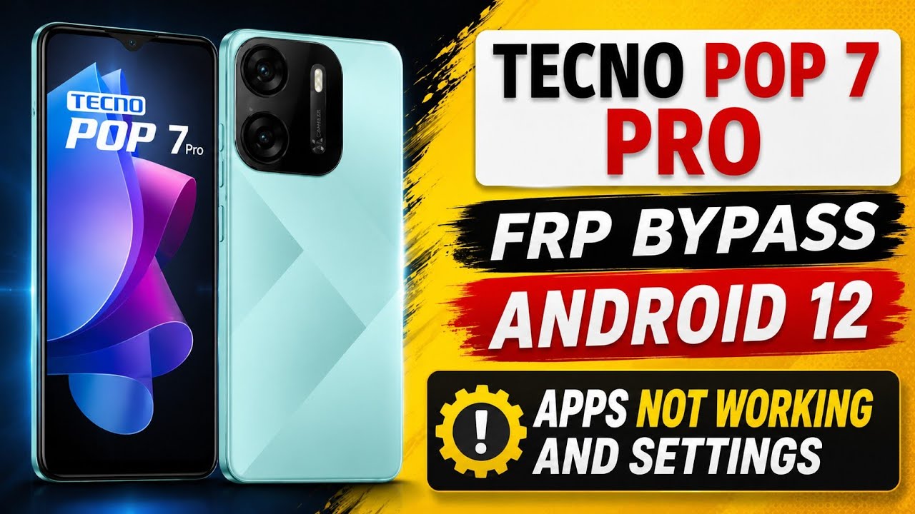 Unlock Tecno Pop 7 Pro Google Account FRP Without PC