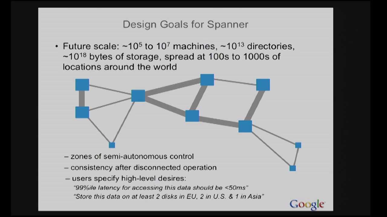 XLDB 2013: Evolution of Systems Infrastructure at Google