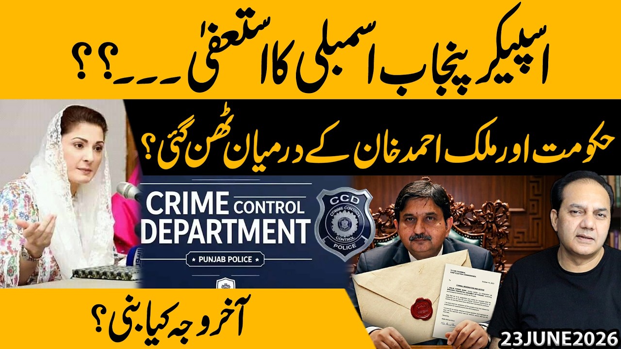 Punjab Assembly Speaker Resigning? What Went Wrong Between the Government and Malik Ahmad Khan?