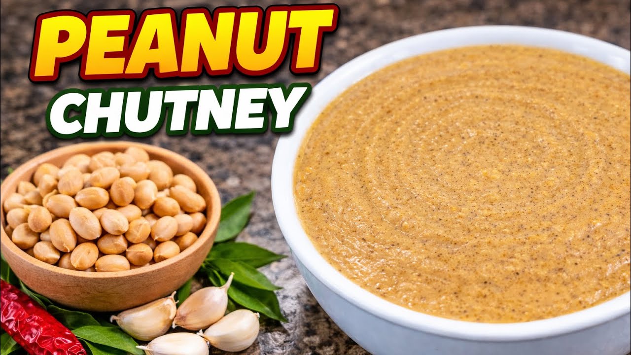 Peanut Chutney Recipe | Perfect Side for Idli & Dosa#food #recipe #breakfast #chutney #keerthana