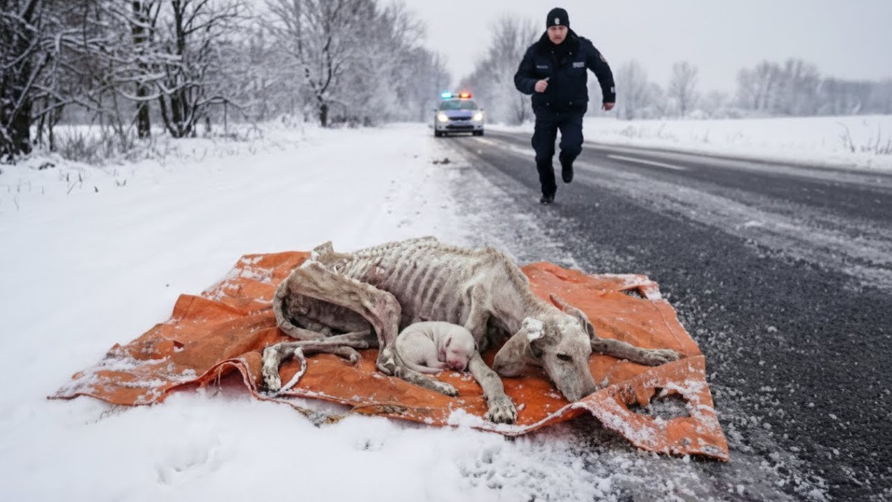 Mother Dog Begs a Man to Save Her Puppy - This Story Will Touch Your Heart.