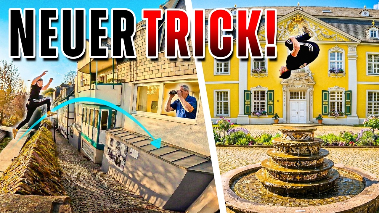 Opa STEHT SCHMIERE bei WILDEM Sprung! & Präziser BACKFLIP auf Brunnen-SPITZE!