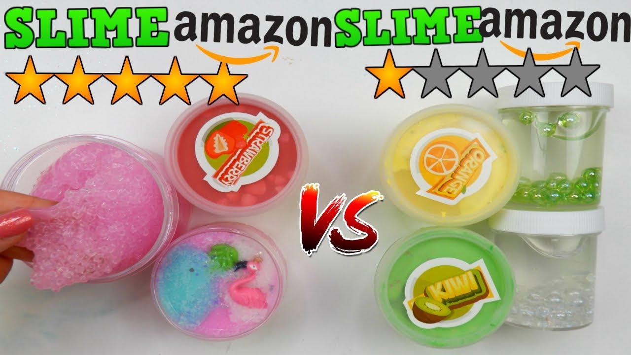 SLIME DA 1 STELLA CONTRO SLIME 5 SLIME COMPRATI DA AMAZON! iolanda sweets