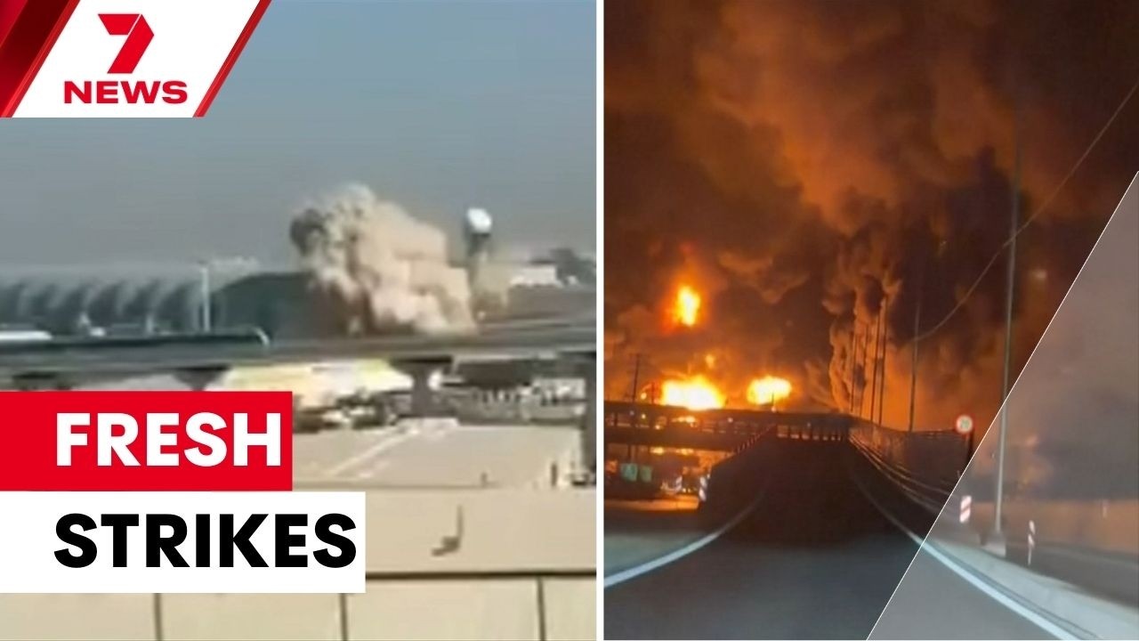 Dubai airport bombed as the war moves to an explosive new phase | 7NEWS