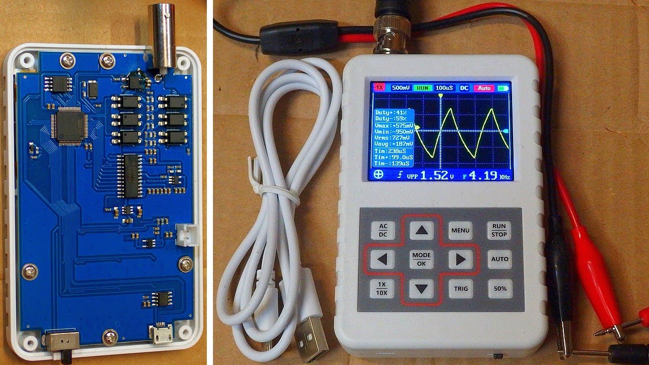 My digital oscilloscope (test, teardown, fix)