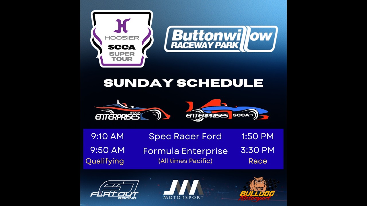 Hoosier Super Tour - Buttonwillow Circuit - Spec Racer Ford 3 - Sunday Qualifying