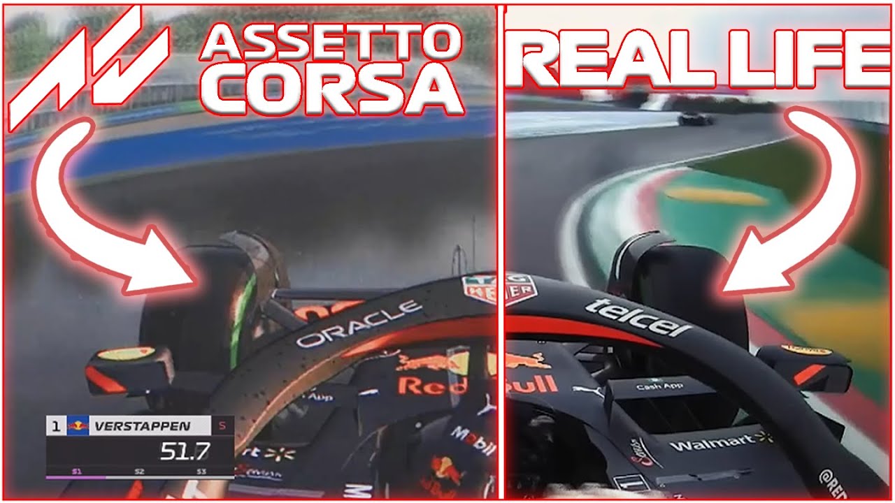 Assetto Corsa VS Real Life | 2022 Emilia Romagna Grand Prix Pole Lap