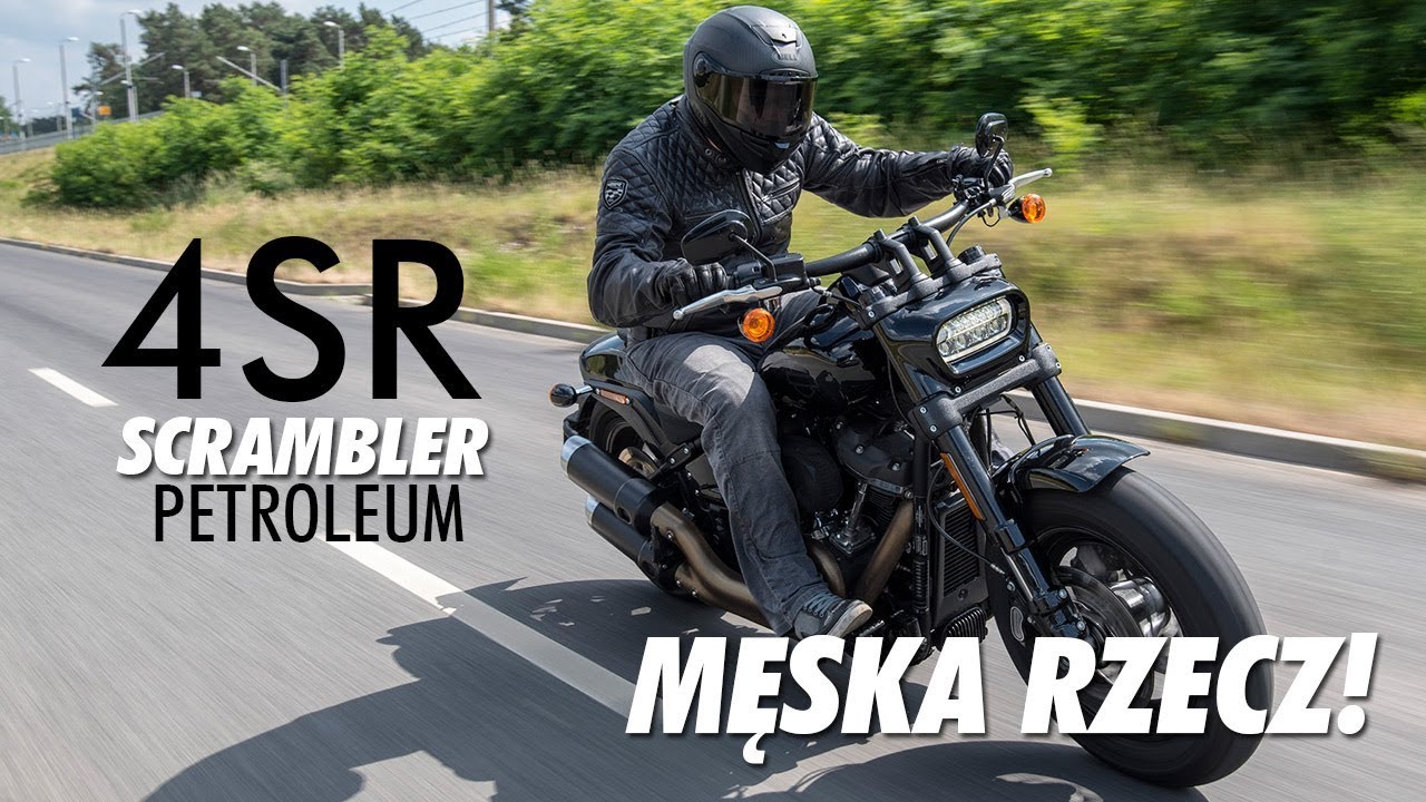 4SR Scrambler Petroleum - Prawdziwie Męska Kurtka Motocyklowa