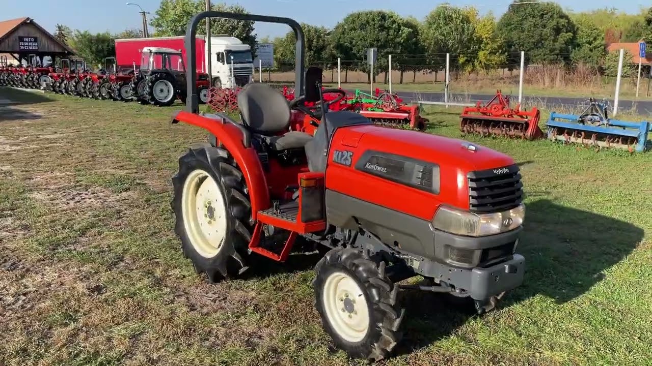 KUBOTA KL25 PowerShift review + start kleintraktor japanese compact tractor Японский минитрактор