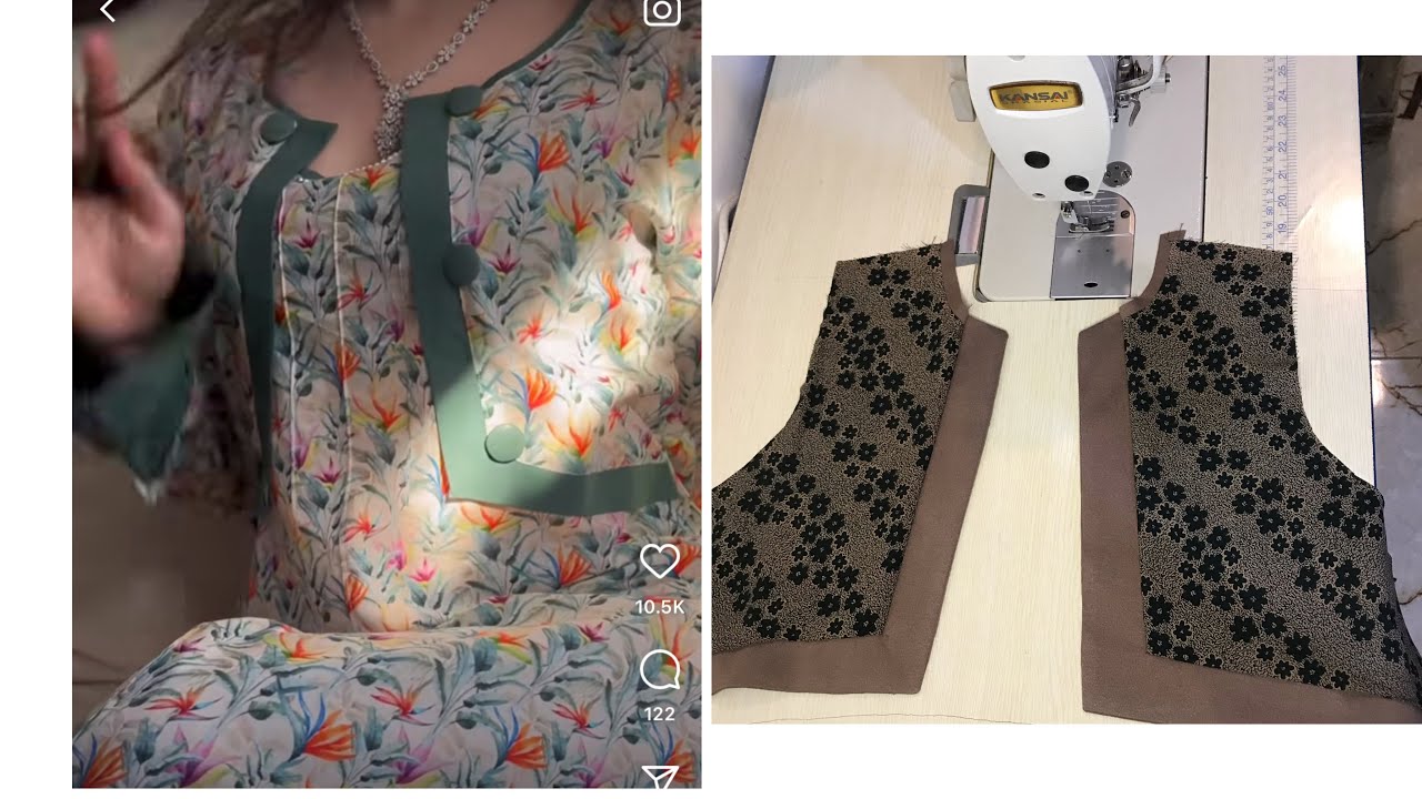 تفصيل و خياطة موديل الموسم 🪡👗Stitching a new dress model