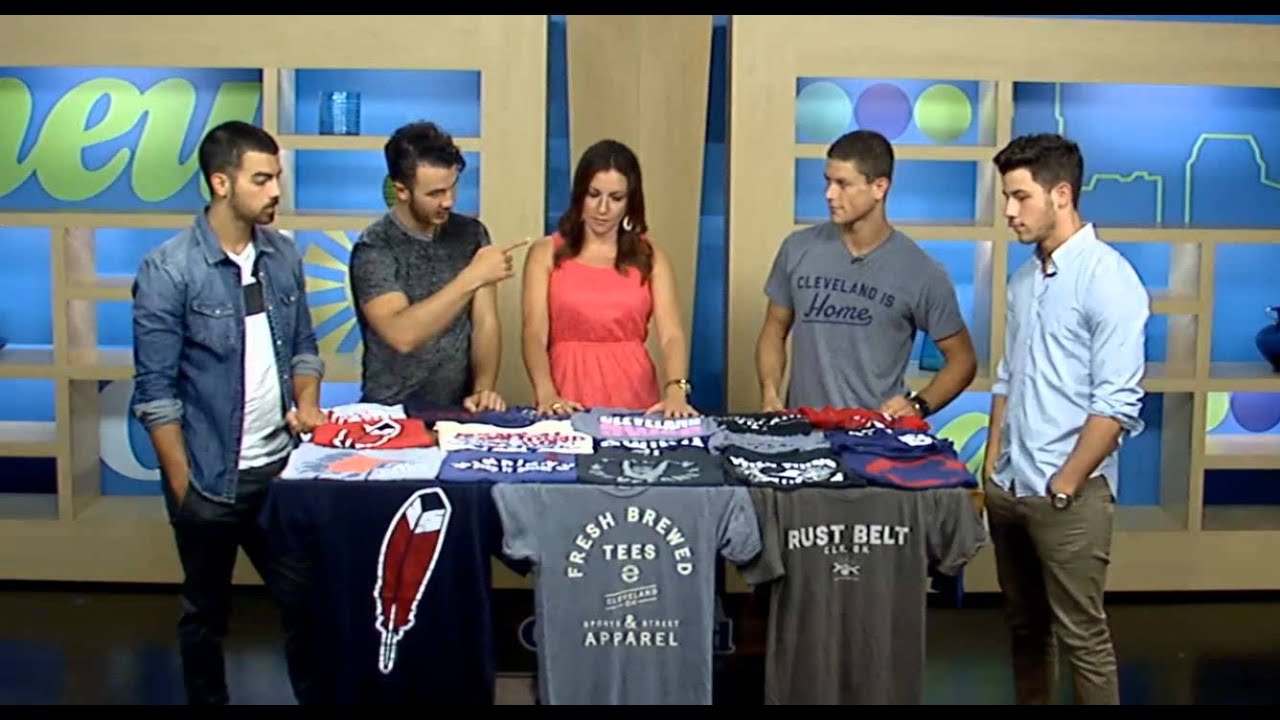 Jonas Brothers talk about Apparels on Fox 8 New Day Cleveland