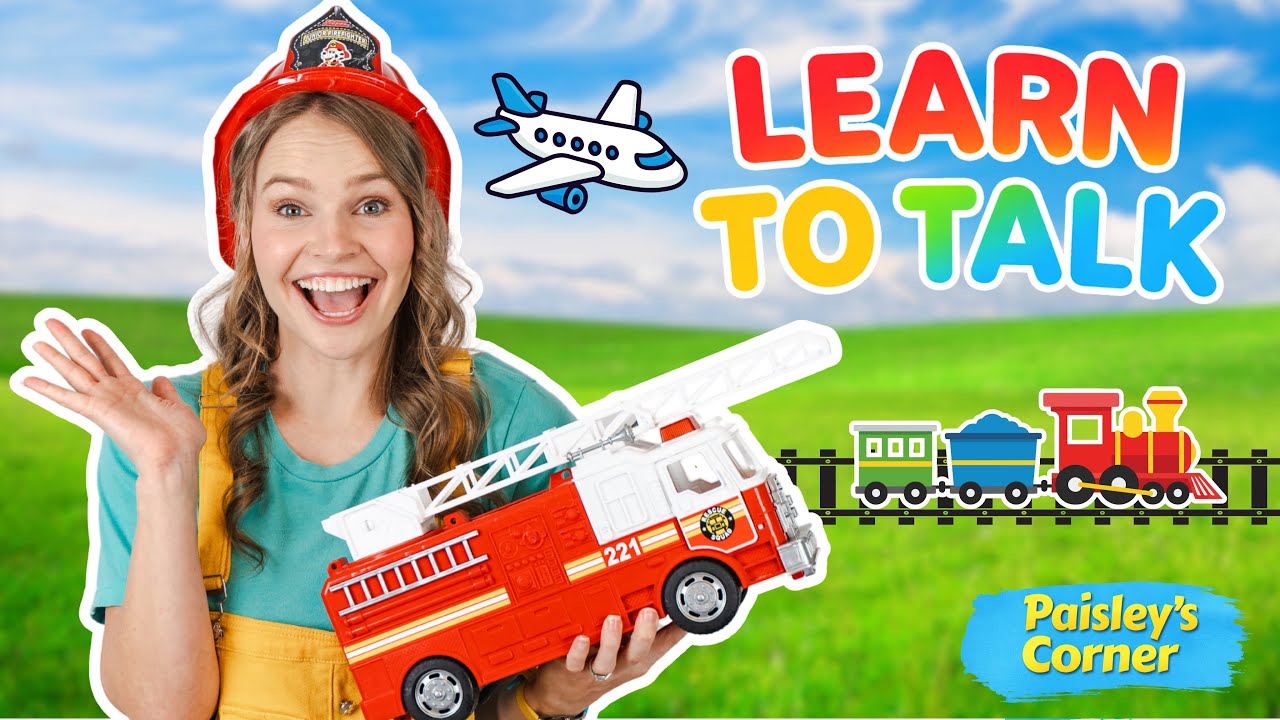 Учим говорить малышей — Пазл с машинками и грузовиками от Silly Miss Lily 🚒 | Первые слова, цвета...