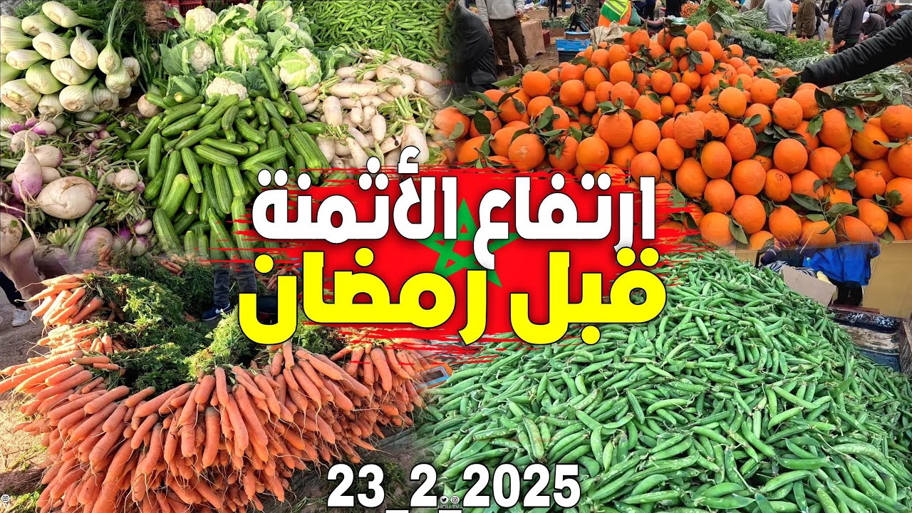أثمنة الخضر والفواكه والدواجن والأسماك بسوق الأحد رسلان إقليم بركان 🇲🇦 SOUK RISLAN BERKANE