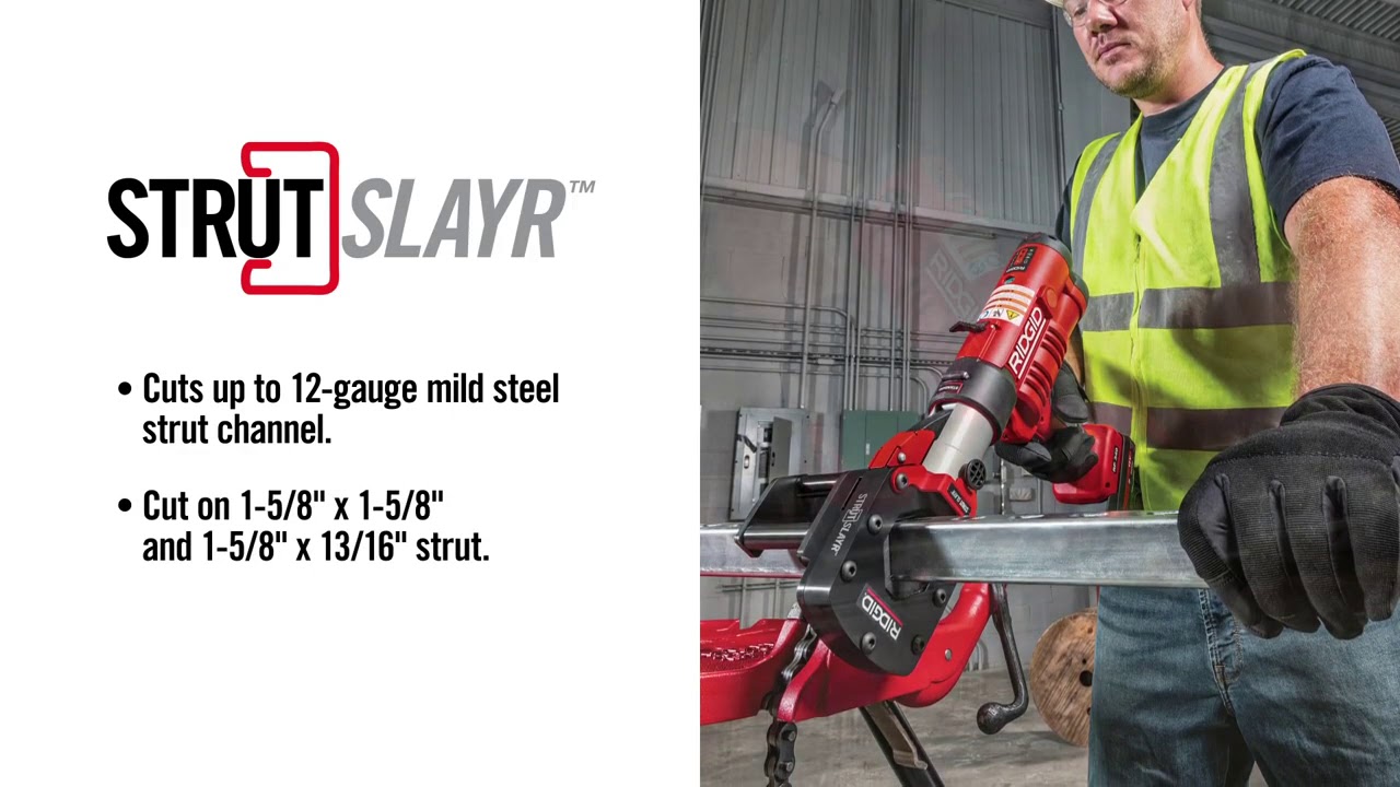 RIDGID&reg; StrutSlayr&trade; | The Strongest Most Powerful Strut & Unistrut Channel Cutter