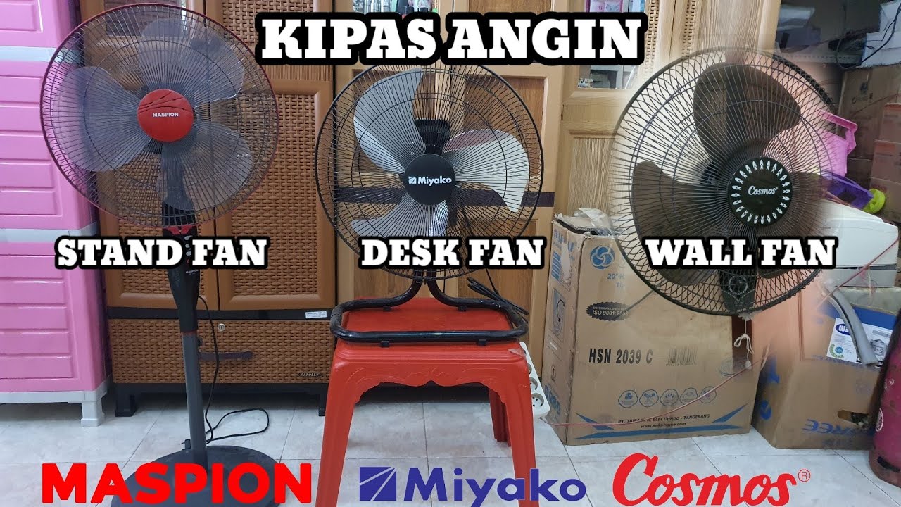 STAND FAN MASPION 16 INCH | DESK FAN MIYAKO 18 INCH | WALL FAN COSMOS 16 INCH