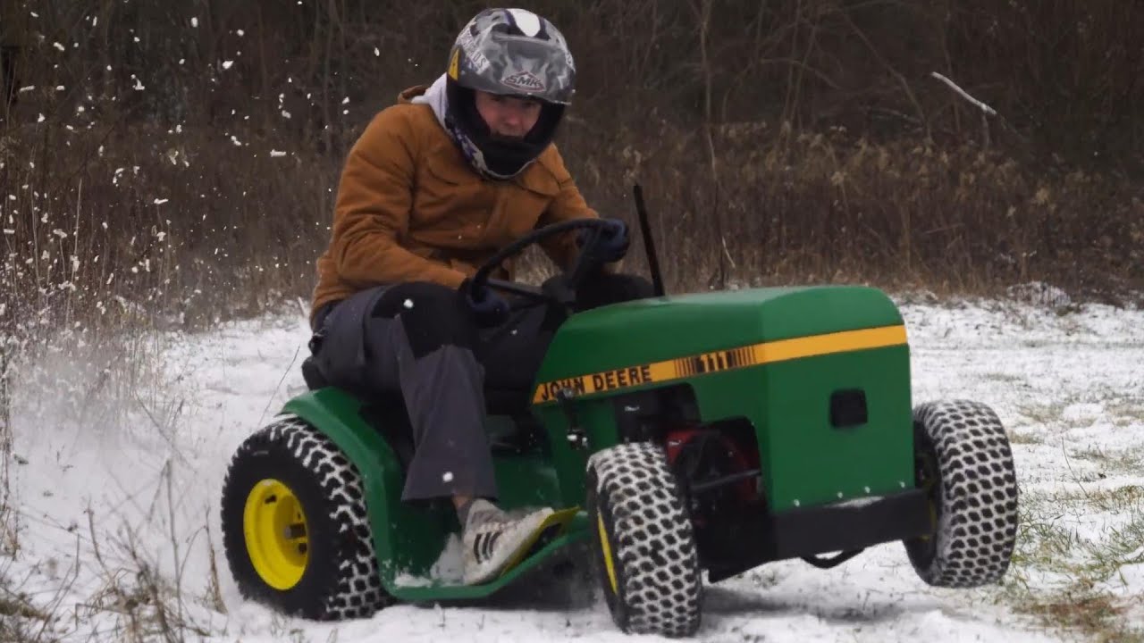 Homemade JOHN DEERE 200cc Race MOWER !? Part 2 TEST
