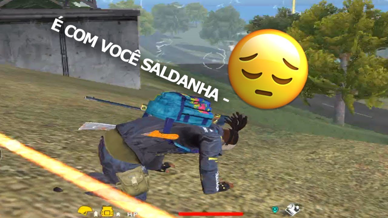 ME DERRUBARAM MAS SALDANHA RESOLVEU - FREE FIRE BATTLEGROUNDS
