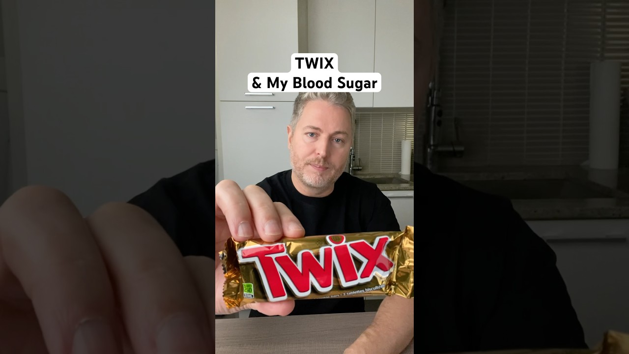 Twix candy bar and my blood sugar. #glucose #bloodsugar #insulinresistant1 #twix￼