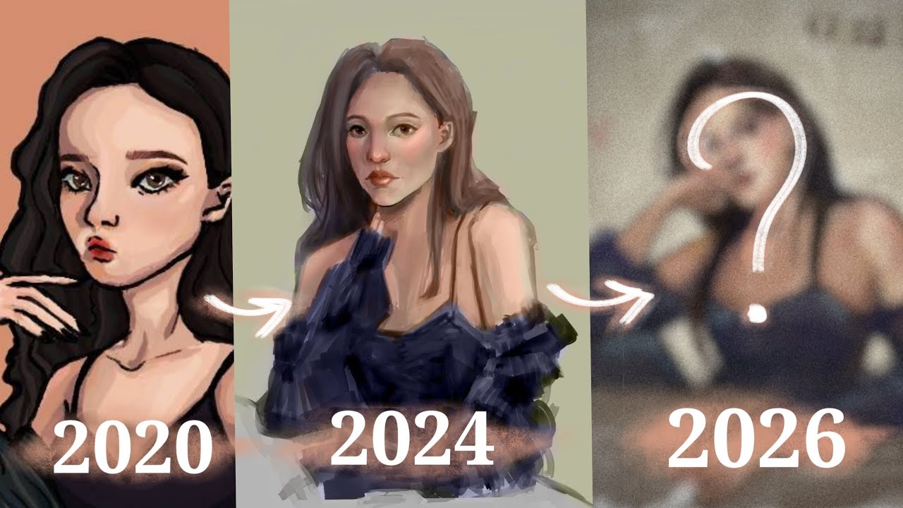 МОЙ ПРОГРЕСС ЗА 6 ЛЕТ| ПЕРЕРИСОВЫВАЮ АРТ| Draw this again| разговорный спидпейнт