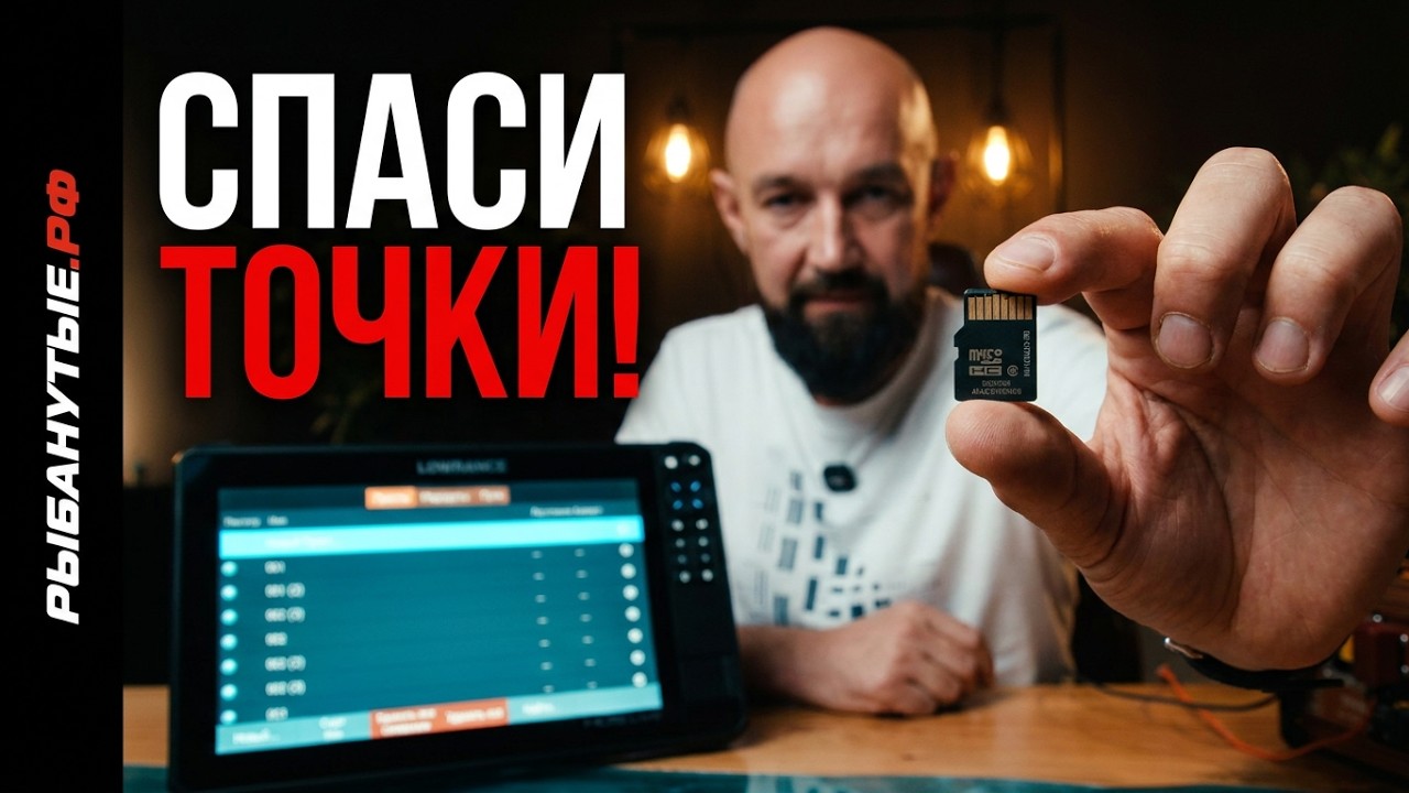 Как сохранить точки с эхолота Lowrance на флешку