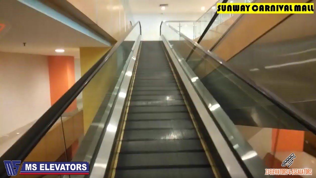 6 M Escalators Moving Walks at Sunway Carnival Mall, Seberang Jaya, Penang, Malaysia. (To Car Parks)