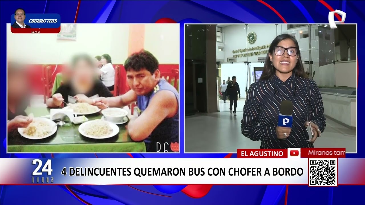 Incendian bus con chofer a bordo en El Agustino: víctima quedó con 90% del cuerpo quemado