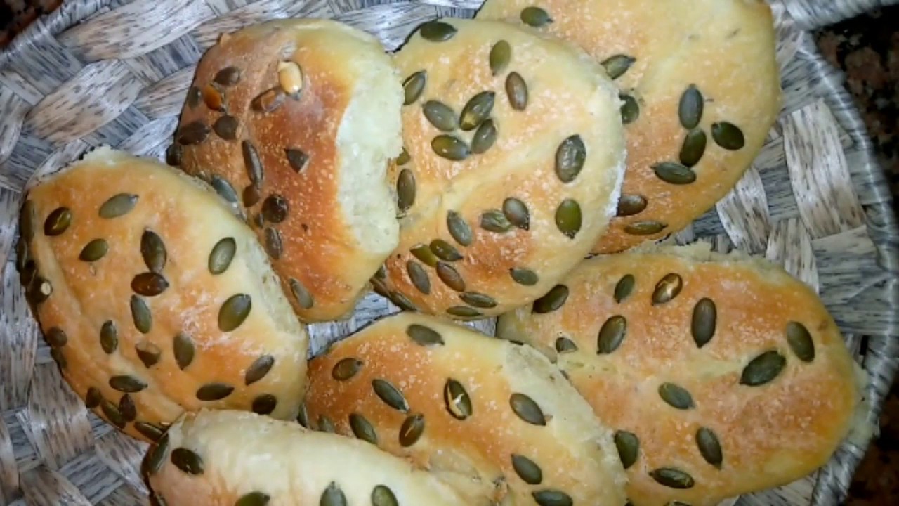 خبز بزريعة الكرعة(اليقطين)