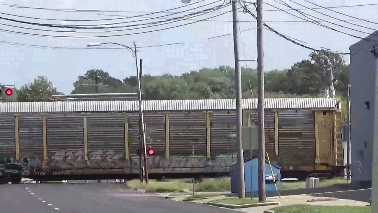 One BNSF unit leads autorack train on the UP Mount Vernon sub