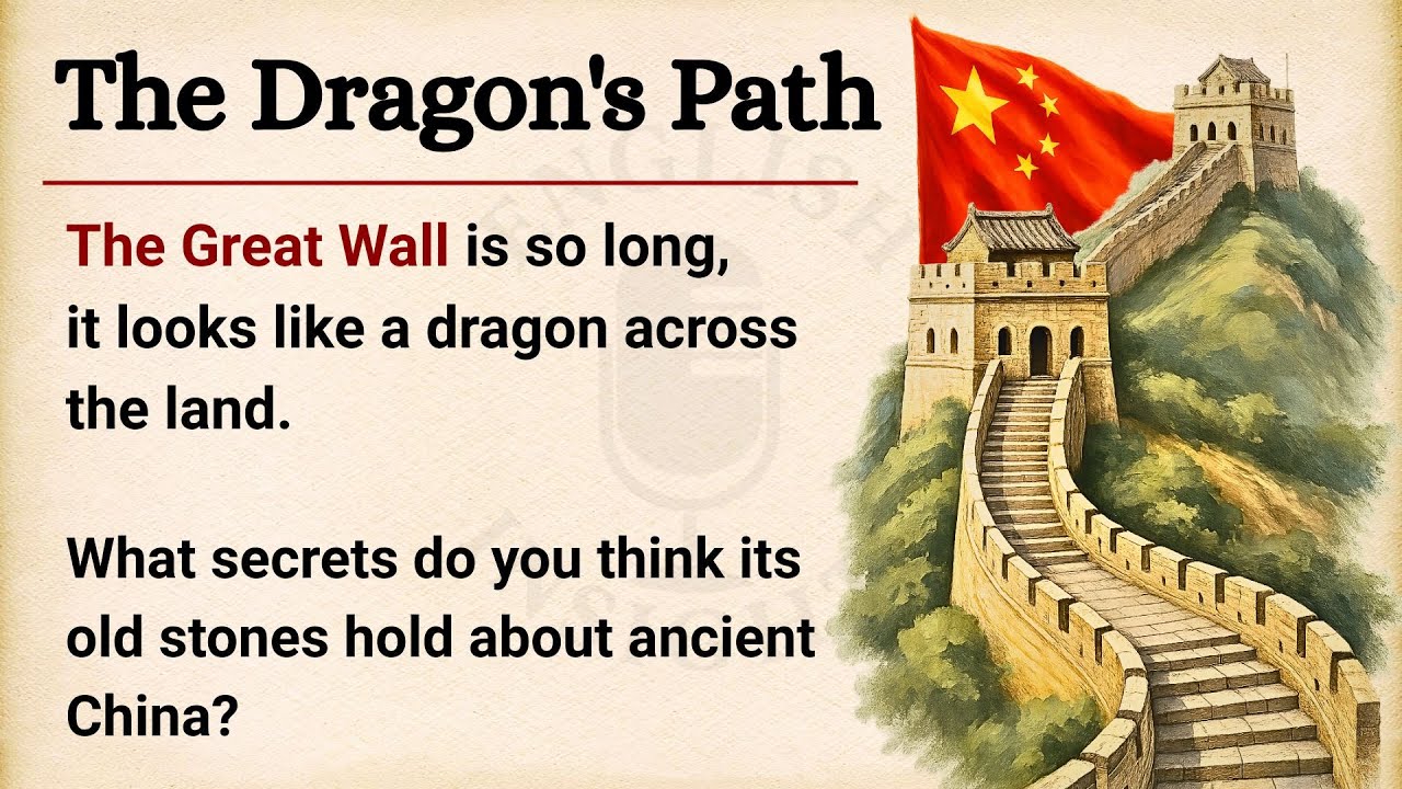 🇨🇳 The GREAT WALL — The Silent Giant | Learn English Through Story Level 2 | Graded Reader 🎧 