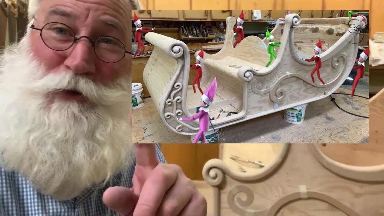 Red sled Santa | sleigh restoration part- 4