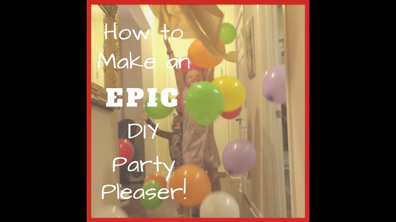 How to make an easy DIY balloon drop